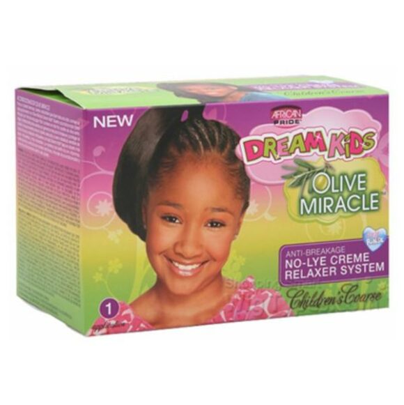 African Pride Dream Kids Olive Miracle No Lye Creme Relaxer System Regular