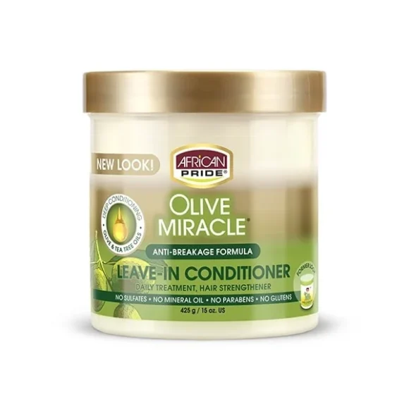 African Pride Olive Miracle Leave in Conditioner 425g 15oz