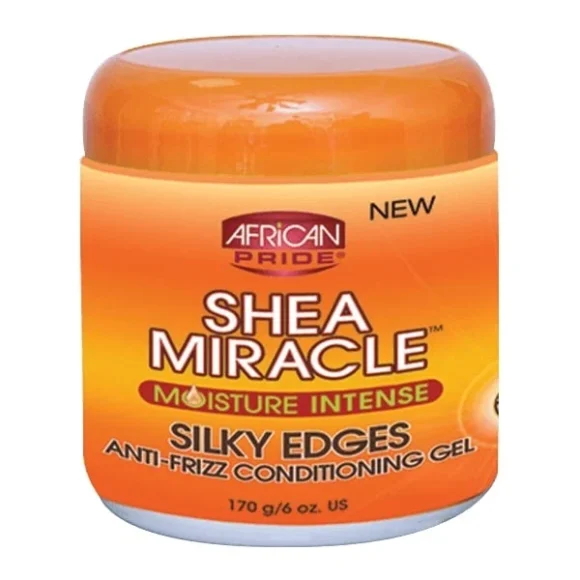 African Pride Shea Miracle Silky Edges Anti Frizz Conditioning Gel 170g 6oz