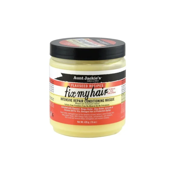 Aunt Jackies Flaxseed Recipes Fix my Hair Intensive Repair Conditioning Masque 426 g 15 oz