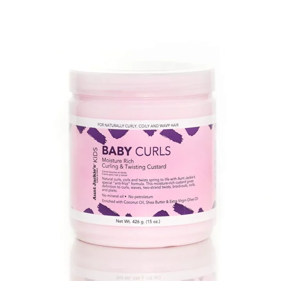 Aunt Jackies Kids Baby Curls Moisture Rich Curling Twisting Custard 426g 15 oz