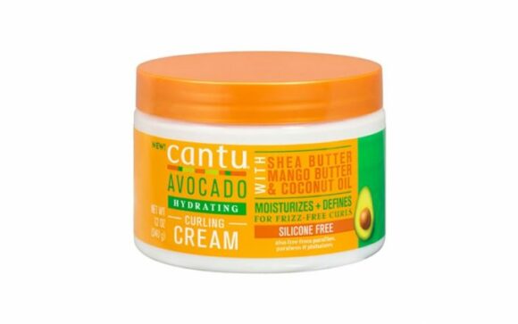 Cantu Avocado Curling Cream Shea Butter Mango ButterCoconut Oil Silicone Free 12oz 340g