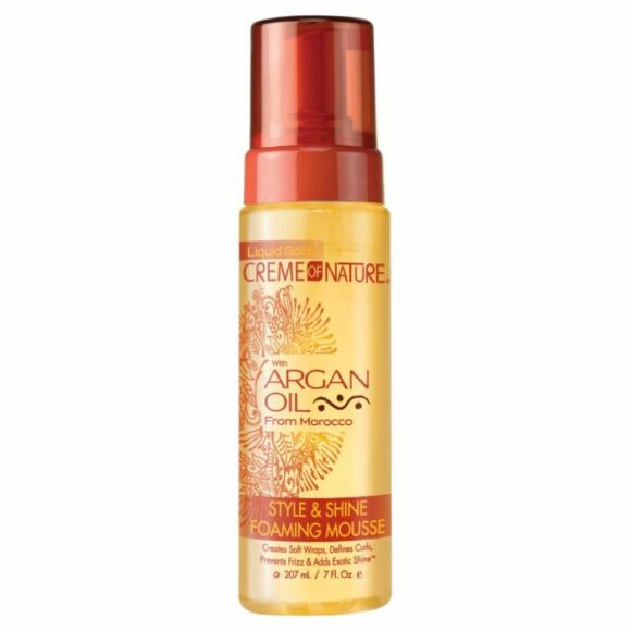 Creme Of Nature Argan Oil StyleShine Foaming Mousse 7 oz 207 mL