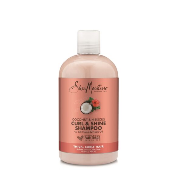 Shea Moisture CoconutHibiscus CurlShine Shampoo 13oz 384ml