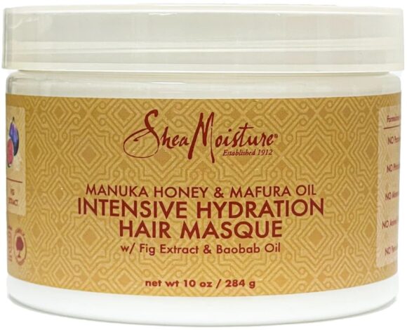 Shea Moisture Manuka Honey Mafura Oil Intensive Hydration Hair Masque 10oz 284g