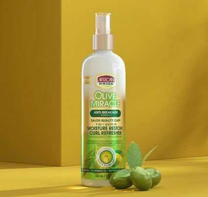 Olive Miracle: Moisture-Restoring Curl Refresher