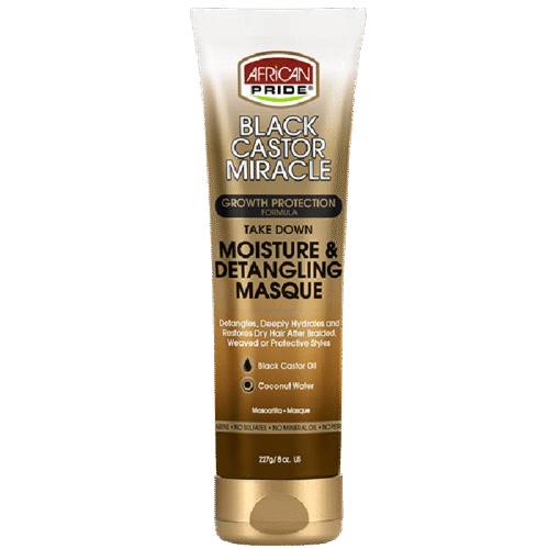 African Pride Black Castor Miracle Moisture & Detangling Masque