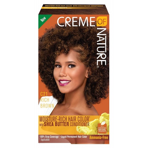 Creme Of Nature Ammonia-Free Moisture-Rich Hair Color C21-Rich Brown