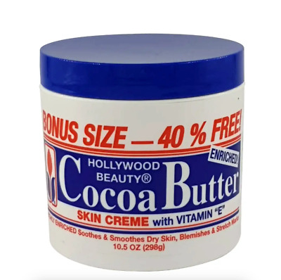 Hollywood Beauty Cocoa Butter Enriched Skin Creme with Vitamin E 10.5oz/298g