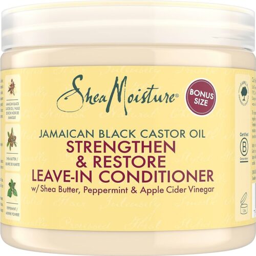 Shea Moisture Jamaican Black Castor Oil Strengthen&Restore Leave-In Conditioner 591ml/20oz