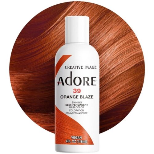 Adore Semi Permanent Hair Colour Orange Blaze 39 118 ml