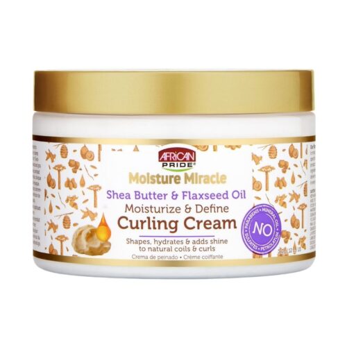 African Pride Moisture Miracle Shea Butter & Flaxseed Oil Moisturize & Define Curling Cream 340g/12oz