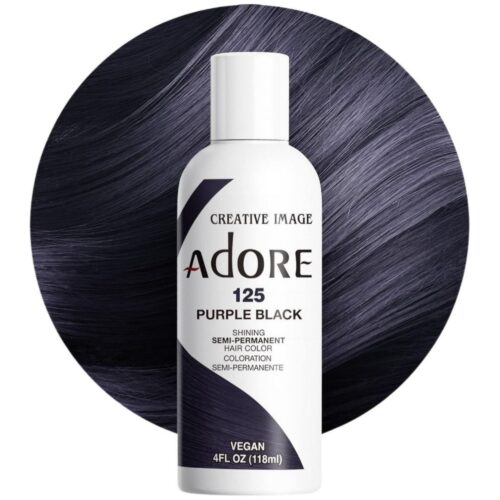 Adore Semi Permanent Hair Colour Purple Black 125 118 ml