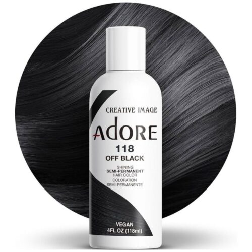 Adore Semi Permanent Hair Colour 118 Off Black 118 ml