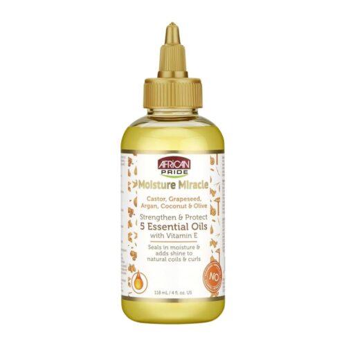 African Pride Moisture Miracle Strengthen & Protect 5 essential oils with Vit. C 118ml/4oz