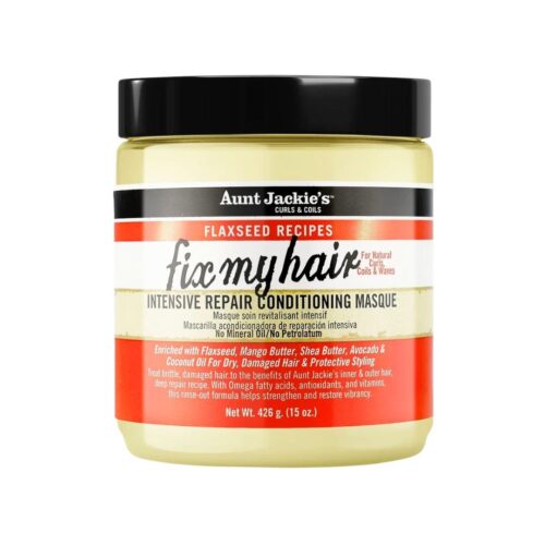 Aunt Jackie's Flaxseed Recipes Fix my Hair Intensive Repair Conditioning Masque 426 g/15 oz.