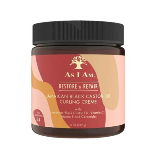 As I Am Restore & Repair Jamaican Black Castor Curling Creme 237 ml/8 oz