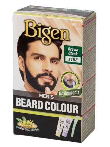 Bigen Men's Beard Colour Brown Black B102
