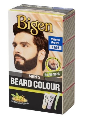 Bigen Men's Beard Colour Natural Brown B104