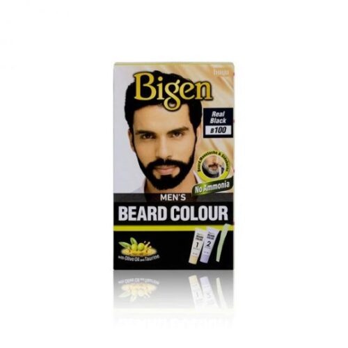 Bigen Men's Beard Colour Real Black B100
