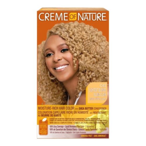 Creme Of Nature Ammonia-Free Moisture-Rich Hair Color C43-Lightest Blonde