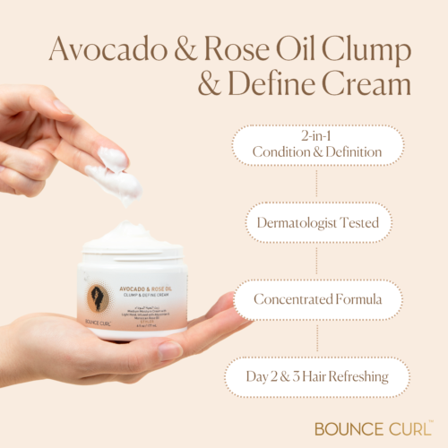 Bounce Curl Avocado & Rose Clump and Define Curl Cream 117ml