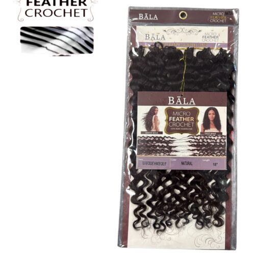 Bala By Euphoria Micro Feather Crochet HH Water Curl 18"