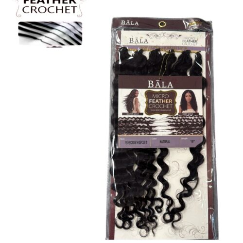 Bala By Euphoria Micro Feather Crochet HH Deep Curl 18"